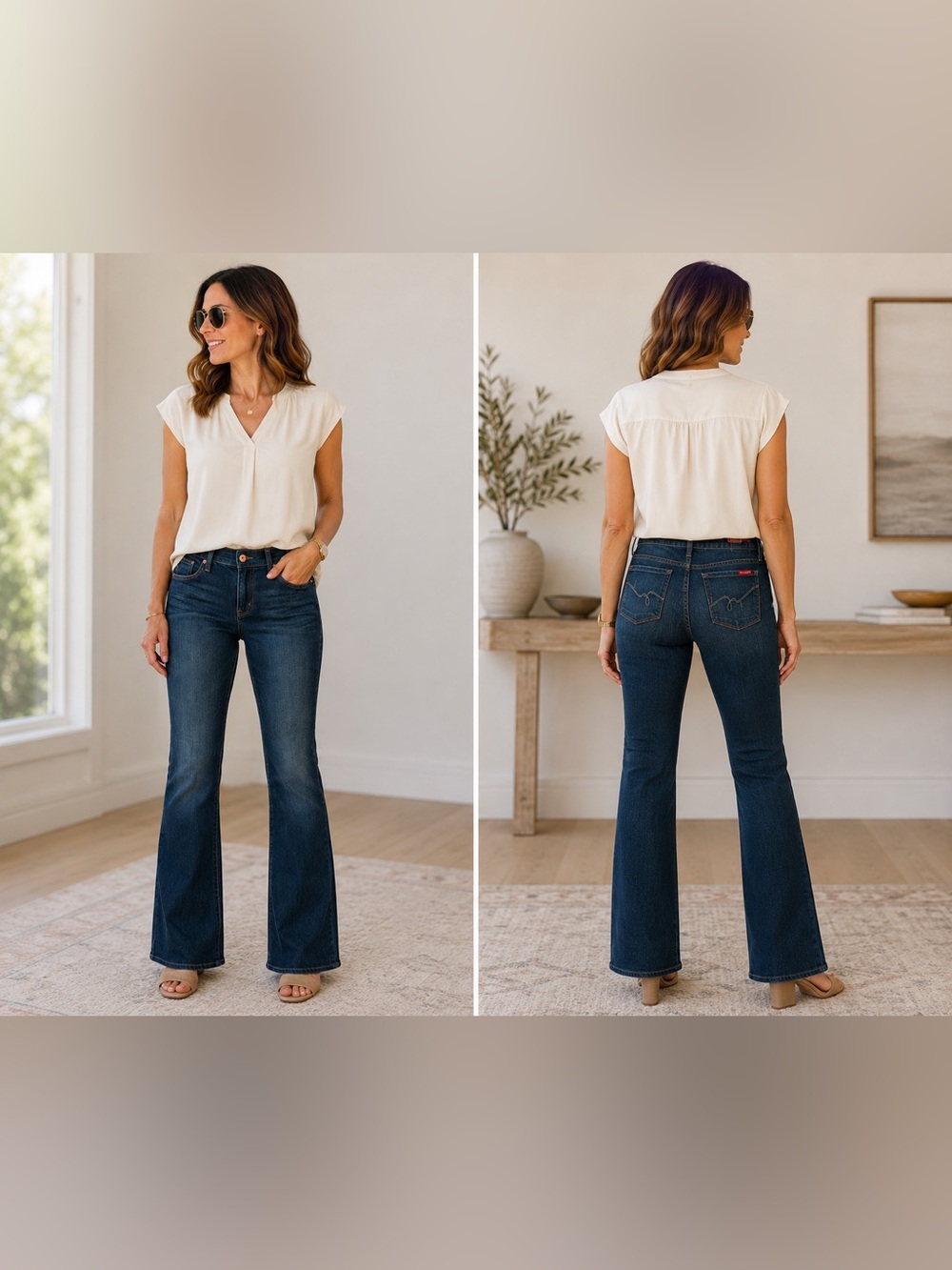 Blue 2 Women’s Dark Blue Bootcut Jeans